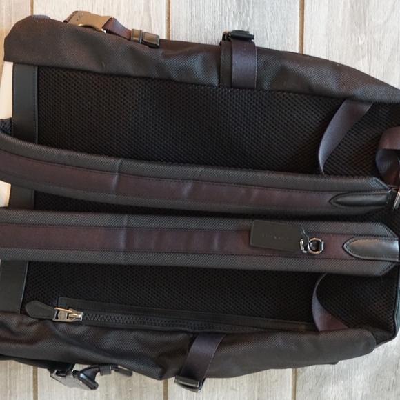 Coach Roll Top Leather Backpack main image 5